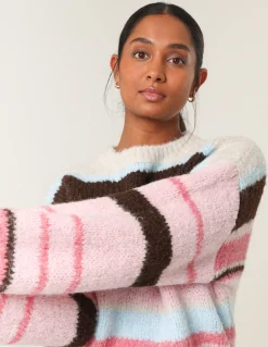 Colourful Block Horizontal Stripes Jumper