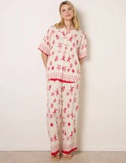 Co-Ord Set With Marine-Inspired Print
