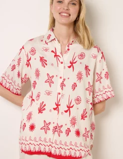 Co-Ord Set With Marine-Inspired Print