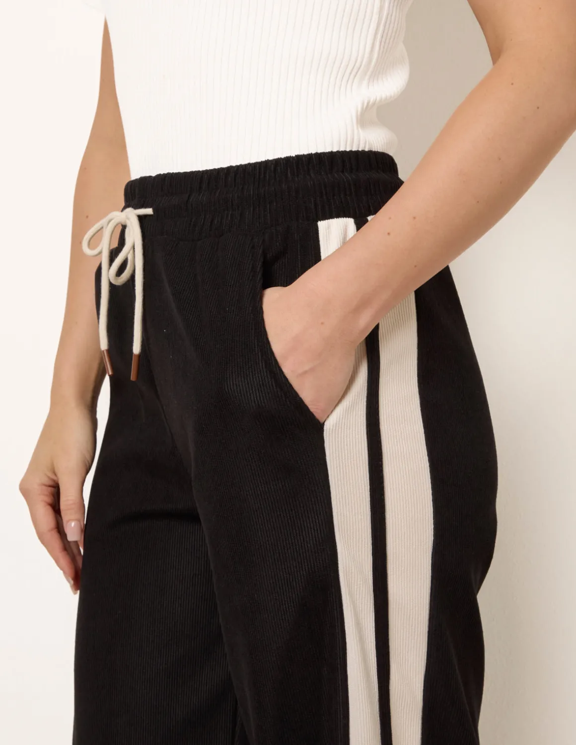 Corduroy Side Stripes Trousers
