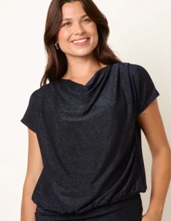 Cowl Neck Draped Top