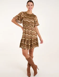 Crew Neck Mini Dress