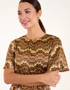 Crew Neck Mini Dress