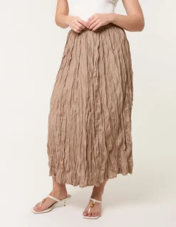 Crinkled Texture Skirt