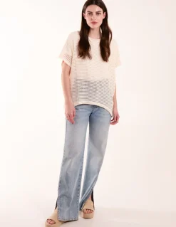 Crochet Batwing Oversized Top