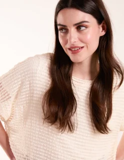 Crochet Batwing Oversized Top