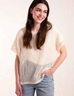 Crochet Batwing Oversized Top