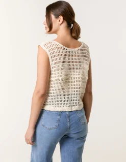 Crochet Button Vest