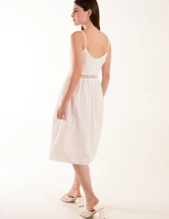 Crochet Strap Midi Cami Dress