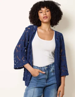 Crochet Tie Front Cardigan