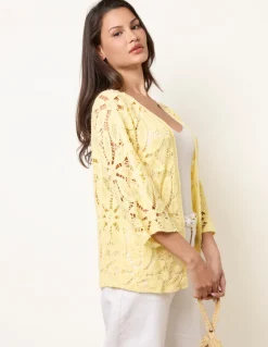 Crochet Tie Front Cardigan