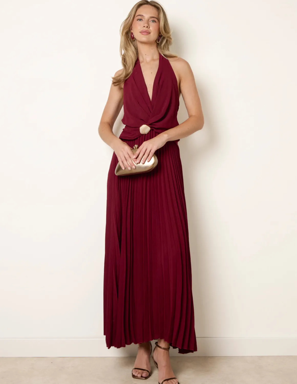 Cross Front Halter Dress