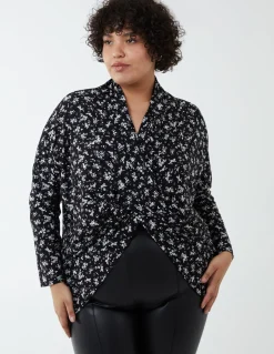 Curve Draped Dip Hem Top