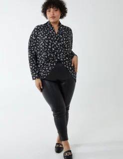 Curve Draped Dip Hem Top