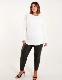 Curve Jumper With Silver Sparkle
