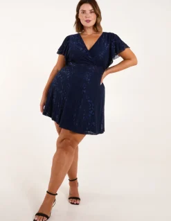 Curve Mesh Wrap Dress