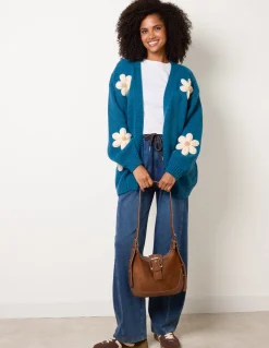 Daisy Large Flower Cardigan