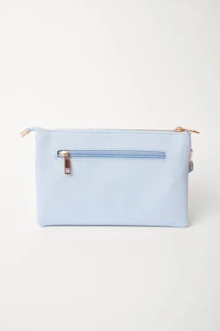 Detailed Zip Up Purse With Detachable Strap