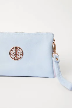 Detailed Zip Up Purse With Detachable Strap