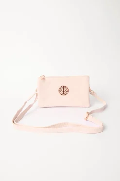 Detailed Zip Up Purse With Detachable Strap