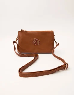 Detailed Zip Up Purse With Detachable Strap