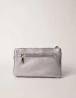 Detailed Zip Up Purse With Detachable Strap