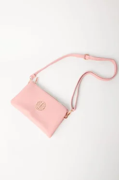 Detailed Zip Up Purse With Detachable Strap