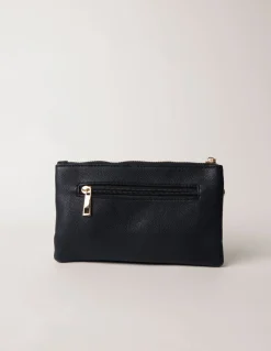 Detailed Zip Up Purse With Detachable Strap