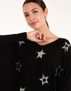 Diamante Pearl Star Jumper