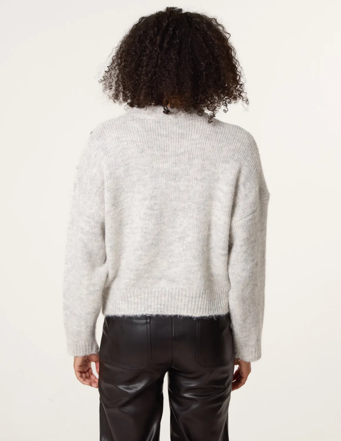 Diamante Round Neck Jumper