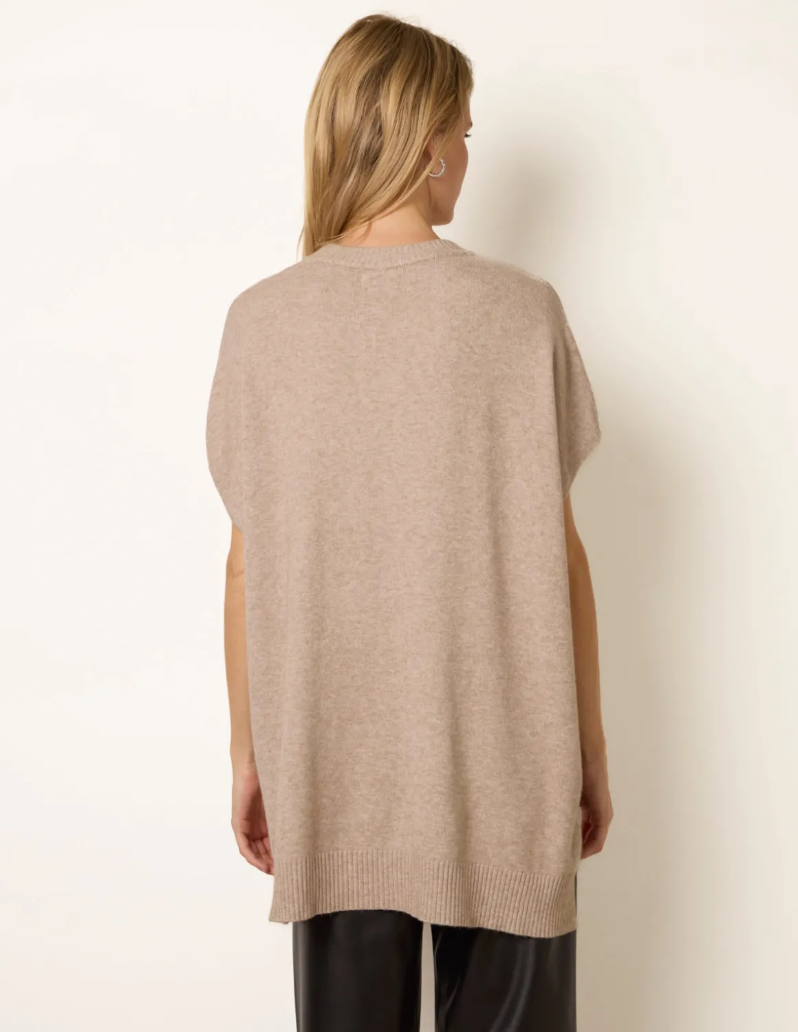 Diamante Sleeveless Knit Vest