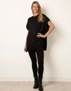 Diamante Sleeveless Knit Vest