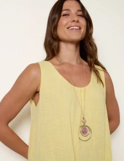 Double Layer Scoop Neck Vest