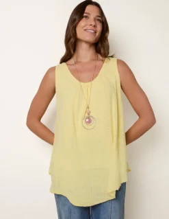 Double Layer Scoop Neck Vest