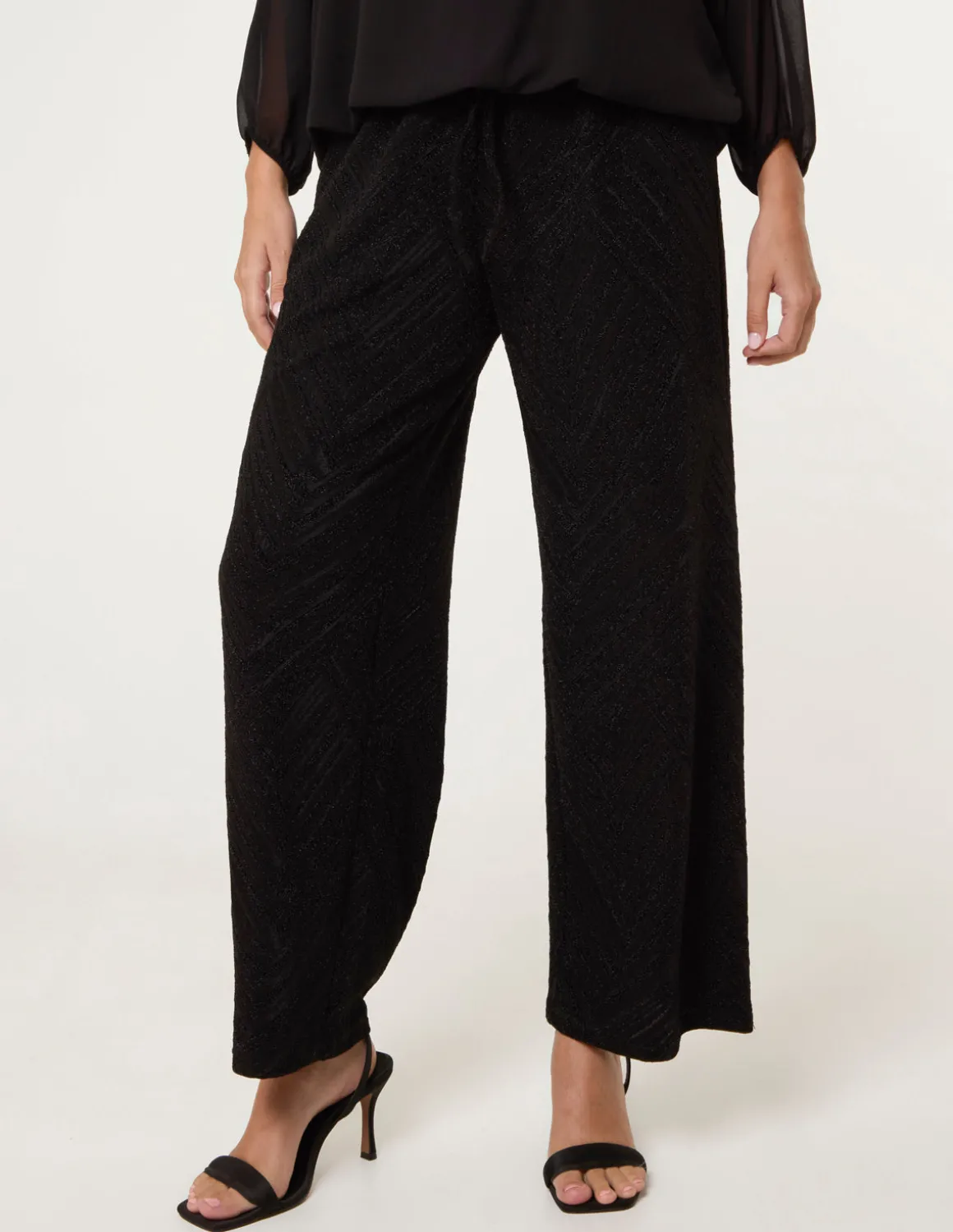 Draw Cord Metallic Trousers