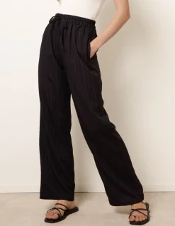 Drawstring Wide Leg Trousers