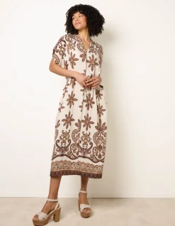 Dress With Bold Floral Print