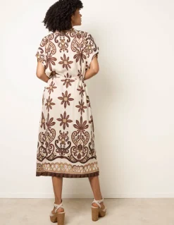 Dress With Bold Floral Print