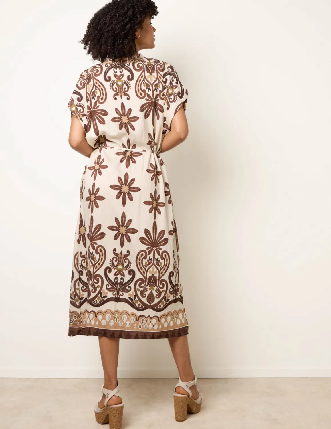 Dress With Bold Floral Print
