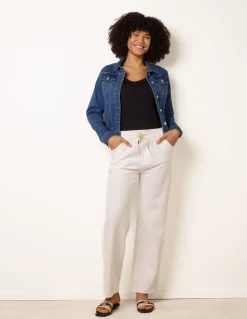 Elasticated Trousers With Tie