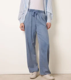 Elasticated Waist Wide Leg Jeans