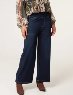 Elasticated Washed Jeans
