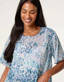 Embellished Chiffon Top