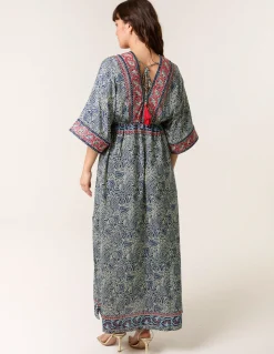 Embellished Kimono Dress