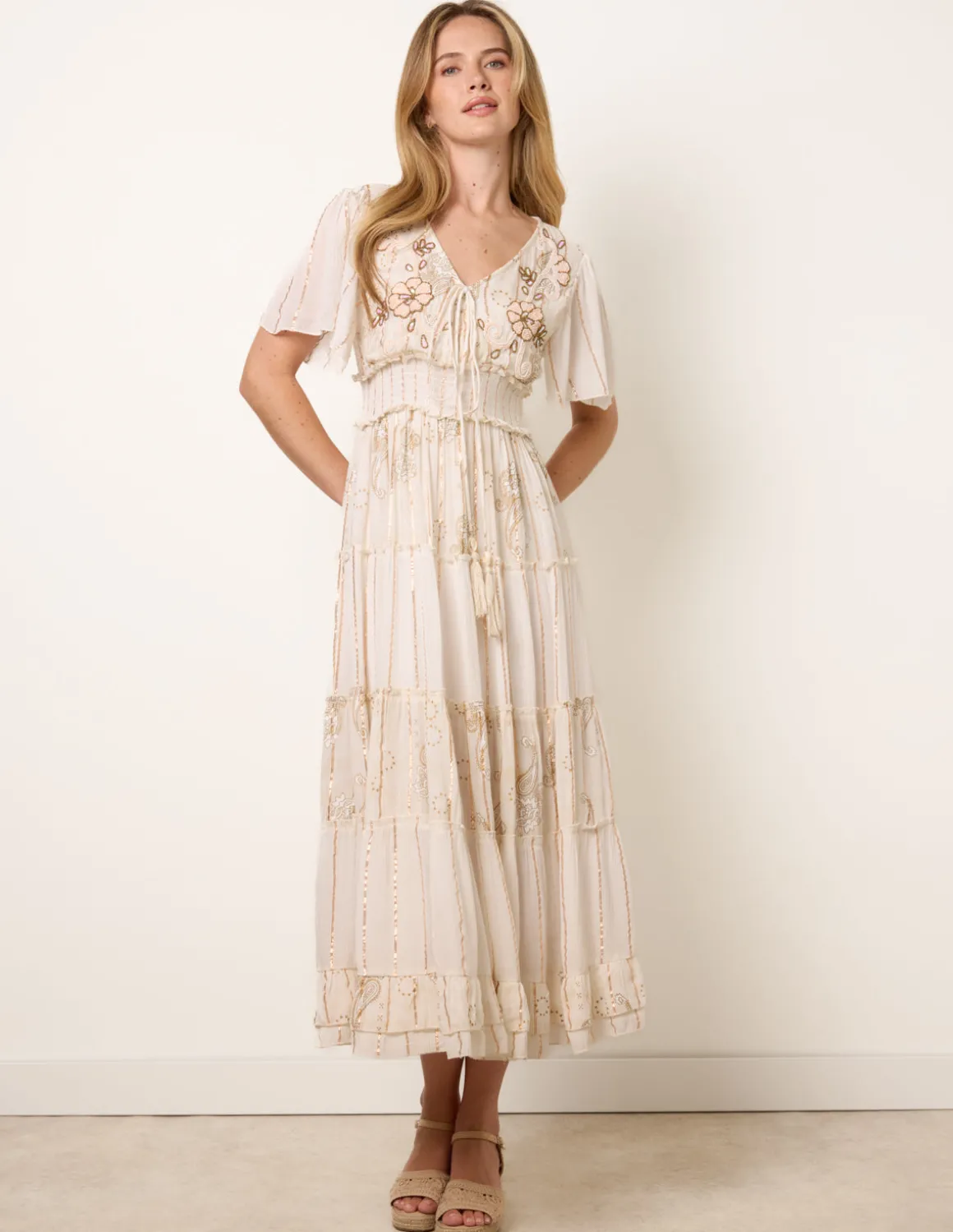 Embellished Midi Dress