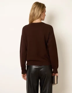 Embellished Neck Knit Jumper