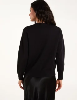 Embellished Sequin Butterfly Jumper