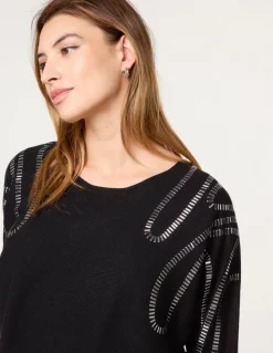 Embellished Shoulder Jumper