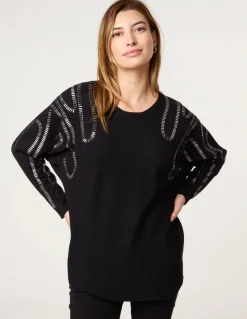 Embellished Shoulder Jumper