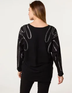 Embellished Shoulder Jumper